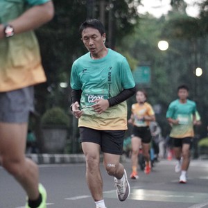 Race photo from BAUR RUN 2025