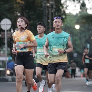 Race photo from BAUR RUN 2025