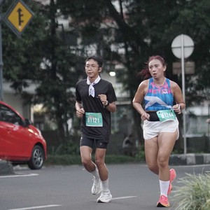 Race photo from BAUR RUN 2025