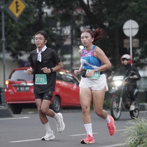 Race photo from BAUR RUN 2025