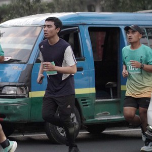 Race photo from BAUR RUN 2025
