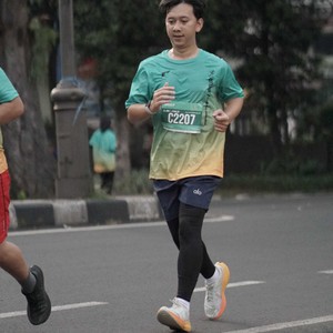 Race photo from BAUR RUN 2025