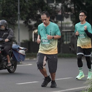 Race photo from BAUR RUN 2025