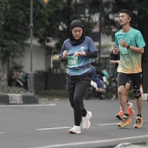 Race photo from BAUR RUN 2025