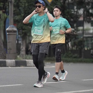 Race photo from BAUR RUN 2025