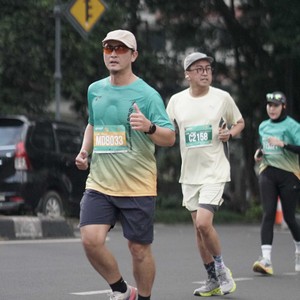 Race photo from BAUR RUN 2025