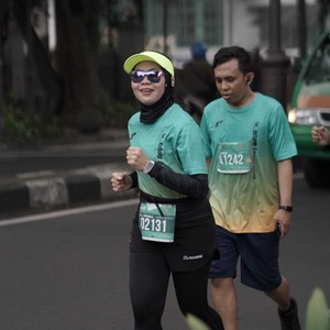 Race photo from BAUR RUN 2025