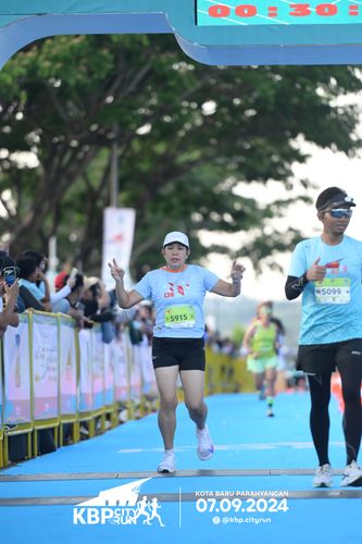 Race photo from KBP City Run 2024