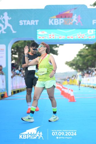 Race photo from KBP City Run 2024