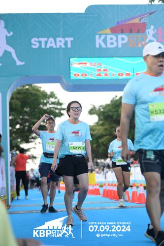 Race photo from KBP City Run 2024