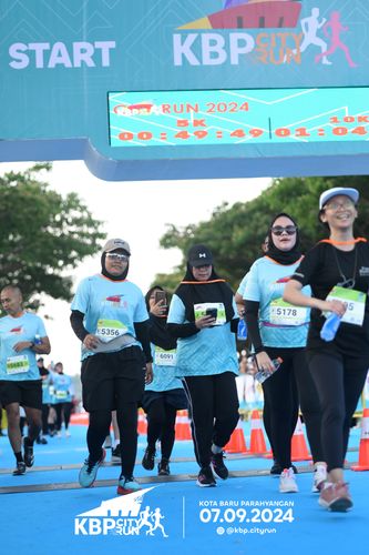 Race photo from KBP City Run 2024