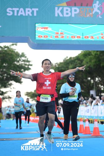 Race photo from KBP City Run 2024