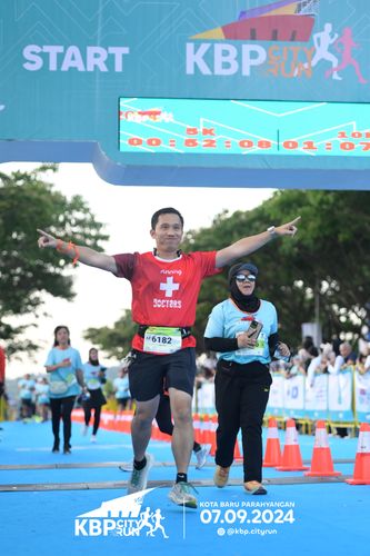 Race photo from KBP City Run 2024