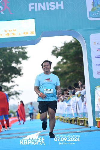 Race photo from KBP City Run 2024