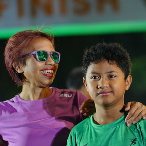Race photo from BAUR RUN 2025