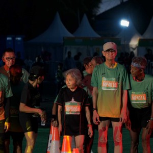 Race photo from BAUR RUN 2025