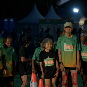 Race photo from BAUR RUN 2025