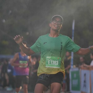 Race photo from BAUR RUN 2025