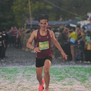 Race photo from BAUR RUN 2025
