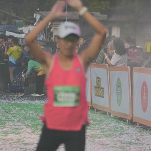 Race photo from BAUR RUN 2025