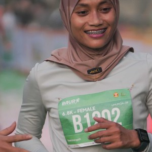Race photo from BAUR RUN 2025