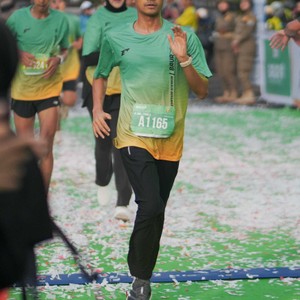 Race photo from BAUR RUN 2025