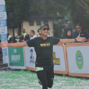 Race photo from BAUR RUN 2025