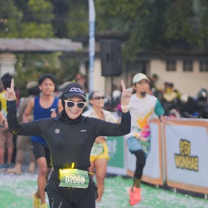 Race photo from BAUR RUN 2025