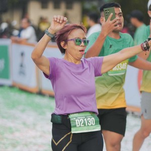Race photo from BAUR RUN 2025