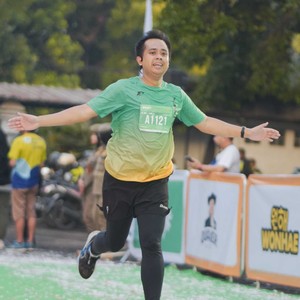 Race photo from BAUR RUN 2025