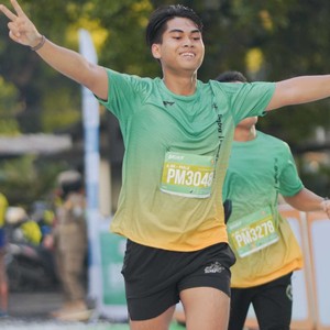 Race photo from BAUR RUN 2025