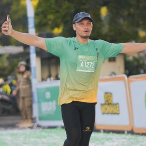 Race photo from BAUR RUN 2025