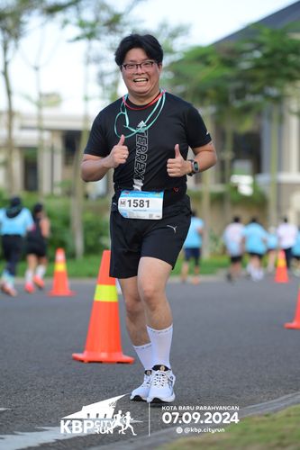 Race photo from KBP City Run 2024