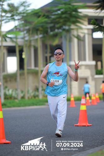 Race photo from KBP City Run 2024