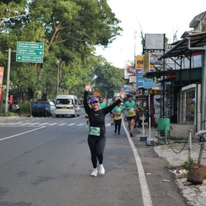 Race photo from BAUR RUN 2025