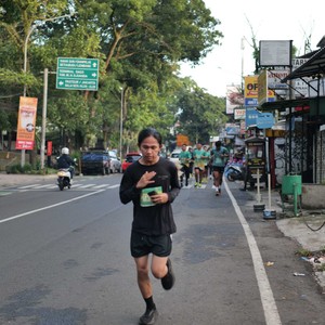 Race photo from BAUR RUN 2025