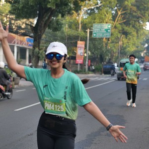 Race photo from BAUR RUN 2025