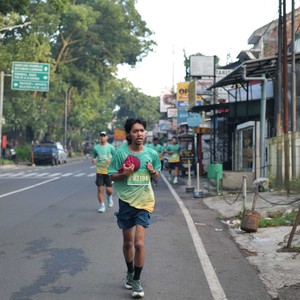 Race photo from BAUR RUN 2025