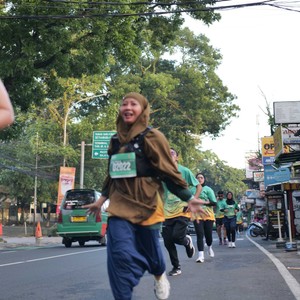 Race photo from BAUR RUN 2025