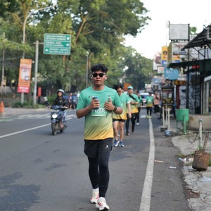 Race photo from BAUR RUN 2025