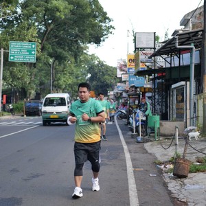 Race photo from BAUR RUN 2025