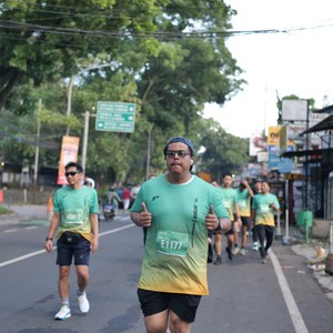 Race photo from BAUR RUN 2025