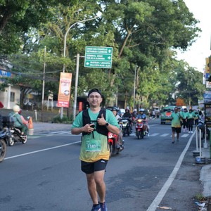 Race photo from BAUR RUN 2025