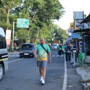 Race photo from BAUR RUN 2025