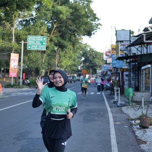 Race photo from BAUR RUN 2025