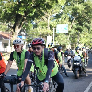 Race photo from BAUR RUN 2025