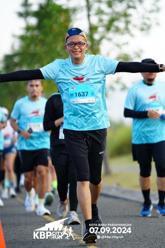 Race photo from KBP City Run 2024