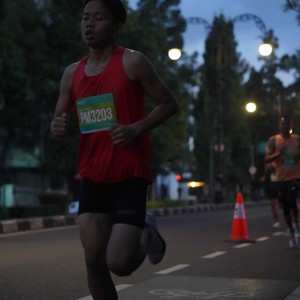 Race photo from BAUR RUN 2025