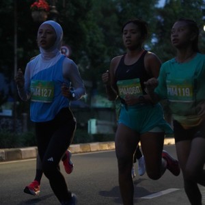 Race photo from BAUR RUN 2025
