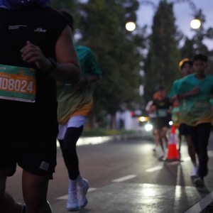 Race photo from BAUR RUN 2025